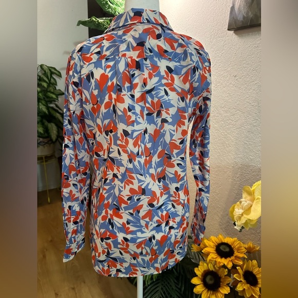 Lauren Ralph Lauren multicolor button down shirt petite size S/P - Picture 8 of 10